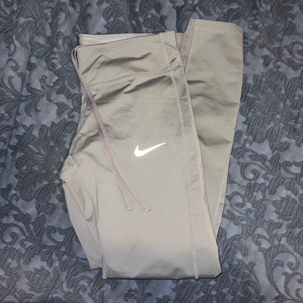grey nike leggings w mesh
